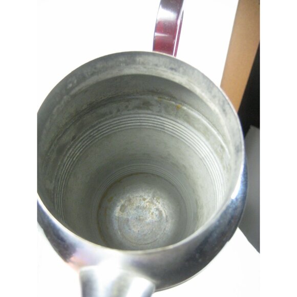 Vintage Art Deco Chrome Cocktail Pitcher Bakelite Shaker Barware Decor 12 in - Picture 10 of 16